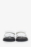 Hermès White Leather Chypre Sandals Size 39 Mens