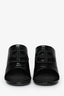 Balenciaga Black Croc-Embossed Oval BB Heeled Sandal Size 40