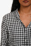 Golden Goose Black/White Cotton Distressed Button Down Shirt Size S