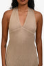 Flook Beige Knit Halter Maxi Dress Size XS