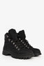 Prada Black Re Nylon Lace Up Combat Boots Size 37.5