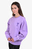 Ami Paris Purple Ami de Coeur Sweatshirt Size M