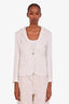 Gucci White Hooded Single Breasted Blazer Size 40