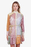 Zimmermann Multicolour Ruffled Mini Dress with Slip Size 2