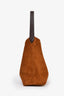 Louis Vuitton Brown Suede Leather Hobo Bag with Pouch