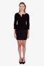 Gucci Black Cotton Bamboo Belted Skirt Size 36