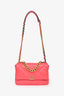 Pre-loved Chanel™ 2020 Dark Pink Lambskin Leather Large 19 Flap Bag