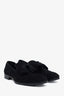 Jimmy Choo Black Suede Foxley Tassel Loafers Size 41.5 Men's