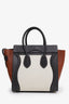 Celine Tri-Colour Leather Micro Luggage Tote Bag