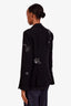 Cinq A Sept Black/Silver Beaded Shooting Star Blazer Size 8