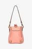 Chloe Pink Leather Suede Mini Faye Backpack