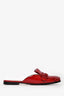Gucci Red Patent Slip On Mules Size 38.5