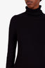 Nili Lotan Black Cashmere High Neck Long Sleeve Shirt Size M
