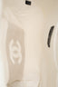 Pre-loved Chanel™ Beige/White Terry Cotton CC Beach Tote Towel Set