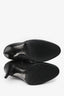 Miu Miu Black/Purple Leather Lace Up Knee High Stiletto Boots Size 37.5