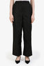 Prada 2022 Black Re-Nylon Logo Wide Legged Pants Size 38