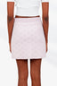 Maje Pink Sparkled Knit Mini Skirt Size 36