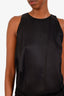 Celine Black Sleeveless Blouse Pants Zippered Jumpsuit Size 38