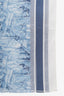 Christian Dior Blue Cotton Logo Scarf