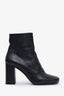 Prada Black Round Toe Heeled Ankle Boots Size 39