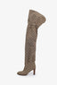 Gucci Brown GG Canvas Over The Knee Boots Size 39