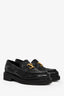 Mocassins Valentino en cuir noir avec logo V, taille 36