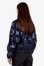 Louis Vuitton Navy Midnight Monogram Hooded Parka Size 36