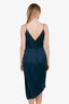 Zimmermann Blue Silk Balconette Midi Dress Size 3