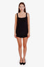 Valentino Black Wool Silk Square Neck Sleeveless Romper Size 40