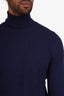 Brunello Cucinelli Navy Cashmere Turtleneck Sweater Size 48 Mens