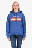 Gucci Blue Multicolour Logo 'Original Gucci' Hoodie Size M