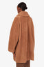 Max Mara Brown Camel Short Teddy Coat Size 36