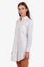 Thom Browne Oxford Grosgrain Placket Shirtdress Size 36