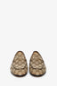 Gucci Beige Canvas GG Jordaan Loafers Size 38