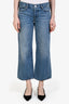 Frame x Amelia Grey Light Blue Wide Leg Jeans Size 26