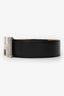 Hermès 2012 Black/Brown Reversible 'H' Belt Size 80 Palladium Hardware