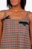 Prada 2020 Plaid Print Mini Dress Size 36