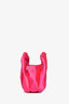 Stuart Weitzman Pink Satin The Moda Mini Tote with Chain
