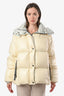 Moncler Cream Down Parana Giubotto Puffer Jacket Size 4