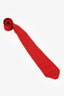 Hermès Red Silk Faconnee H Tie