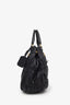 Prada Black Napa Leather Ruched Bag With Strap