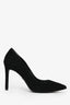 Stuart Weitzman Black Suede Stuart 85 Power Suede Stiletto Pumps Size 8