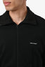 Balenciaga Black Logo Zip Up Track Jacket Size 54 Mens