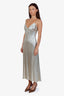 Paco Rabanne Gold Metallic Slip Dress Size 38