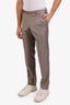 Pal Zileri Grey Wool Straight Leg Pants Size 48 Mens