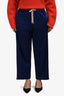 Gucci Electric Blue GG Wide Leg Track Pants Size M