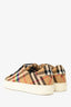 Burberry Beige Canvas Check Sneakers Size 36