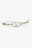 Valentino Green Swarovski® Crystals VLogo Signature Bracelet