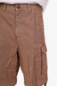 Brunello Cucinelli Brown Cargo Shorts Size 50 Mens