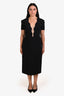 Filiarmi Black 'Fabiola' Midi Dress Size 10